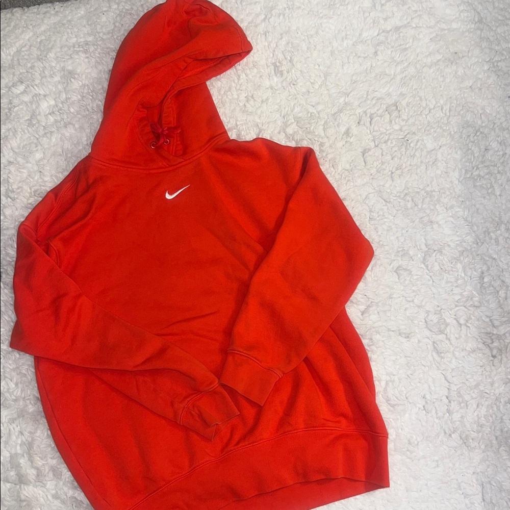 Nike Vibrant Red Hoodie Oversized